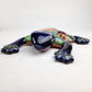 Mexican Talavera Frog – Blue Ceramic Figurine