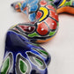 Mexican Talavera Frog – Blue Ceramic Figurine