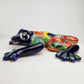Handcrafted Talavera Frog – Blue Folk Art Figurine