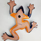 Handcrafted Talavera Frog – Blue Folk Art Figurine