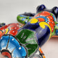 Handcrafted Talavera Frog – Blue Folk Art Figurine