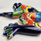 Handcrafted Talavera Frog – Blue Folk Art Figurine