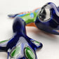 Handcrafted Talavera Frog – Blue Folk Art Figurine