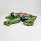 Garden Companions – Iguana & Frog Figurine Set | Handcrafted Mexican Ceramic Décor (2-Piece Bundle)