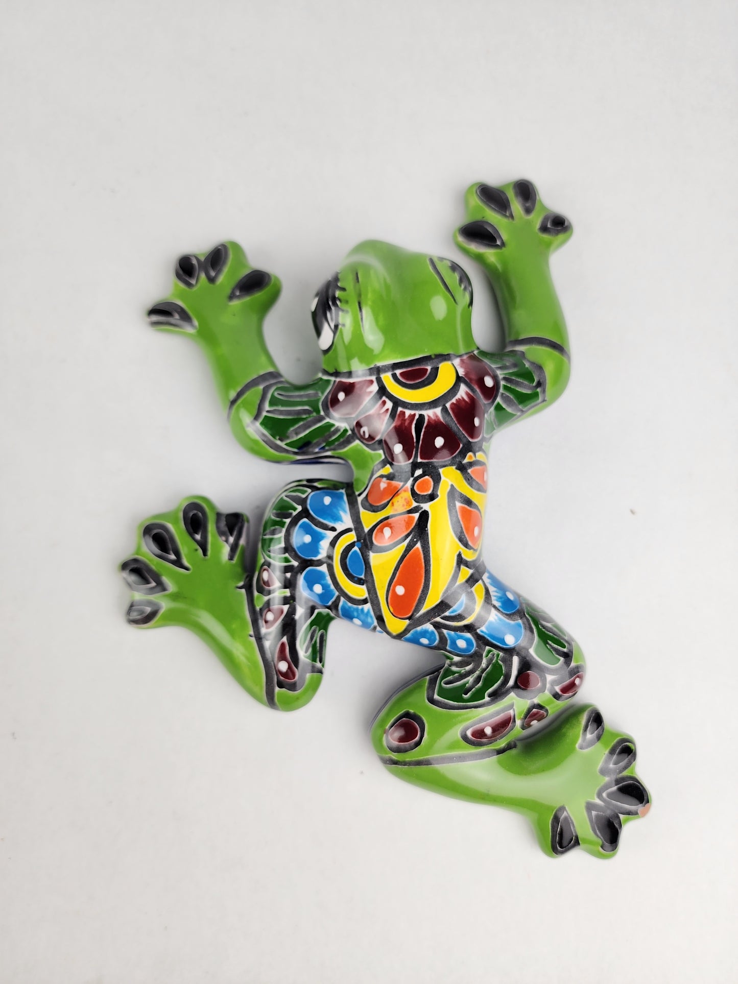 Garden Companions – Iguana & Frog Figurine Set | Handcrafted Mexican Ceramic Décor (2-Piece Bundle)