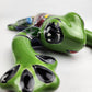 Green Talavera Frog – Handcrafted Mexican Folk Art Decor