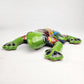Green Talavera Frog – Hand-Painted Garden Ceramic Figurine