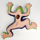 Green Talavera Frog – Hand-Painted Garden Ceramic Figurine