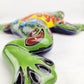 Green Talavera Frog – Hand-Painted Garden Ceramic Figurine
