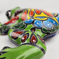 Green Talavera Frog – Hand-Painted Garden Ceramic Figurine