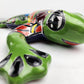 Green Talavera Frog – Hand-Painted Garden Ceramic Figurine