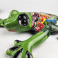 Handcrafted Green Talavera Frog – Mexican Ceramic Gift