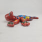 Red Talavera Salamander – Hand-Painted Mexican Folk Art