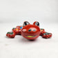 Red Talavera Salamander – Hand-Painted Mexican Folk Art