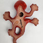 Red Talavera Salamander – Hand-Painted Mexican Folk Art