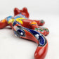 Red Talavera Salamander – Hand-Painted Mexican Folk Art