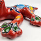 Red Talavera Salamander – Hand-Painted Mexican Folk Art
