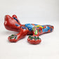 Handcrafted Red Talavera Salamander Wall Art Decor