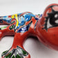Handcrafted Red Talavera Salamander Wall Art Decor
