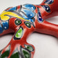 Handcrafted Red Talavera Salamander Wall Art Decor