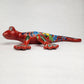 Vibrant Red Talavera Salamander – Mexican Garden Decor