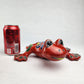 Vibrant Red Talavera Salamander – Mexican Garden Decor