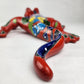 Vibrant Red Talavera Salamander – Mexican Garden Decor