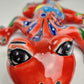 Vibrant Red Talavera Salamander – Mexican Garden Decor