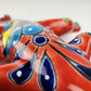 Vibrant Red Talavera Salamander – Mexican Garden Decor
