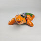 Orange Talavera Iguana – Handcrafted Mexican Folk Art