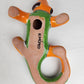 Orange Talavera Iguana – Handcrafted Mexican Folk Art