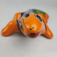 Orange Talavera Iguana – Handcrafted Mexican Folk Art
