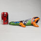 Orange Talavera Iguana – Hand-Painted Garden Wall Art