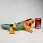 Handcrafted Orange Talavera Iguana – Mexican Ceramic Gift