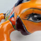 Handcrafted Orange Talavera Iguana – Mexican Ceramic Gift