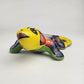 Yellow Talavera-Style Iguana – Handcrafted Mexican Folk Art Figurine