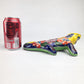 Yellow Talavera-Style Iguana – Handcrafted Mexican Folk Art Figurine