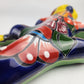 Yellow Talavera-Style Iguana – Handcrafted Mexican Folk Art Figurine
