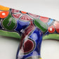 Yellow Talavera-Style Iguana – Handcrafted Mexican Folk Art Figurine