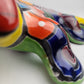 Yellow Talavera-Style Iguana – Handcrafted Mexican Folk Art Figurine
