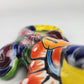 Yellow Talavera-Style Iguana – Handcrafted Mexican Folk Art Figurine