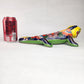 Yellow Talavera-Style Iguana – Hand-Painted Mexican Folk Art Décor