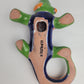 Green Talavera Iguana – Handcrafted Mexican Folk Art