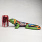 Green Talavera-Style Iguana – Handcrafted Mexican Folk Art Figurine
