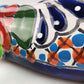 Green Talavera-Style Iguana – Hand-Painted Mexican Folk Art Décor