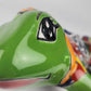 Green Talavera-Style Iguana – Hand-Painted Mexican Folk Art Décor