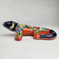 Orange Talavera Iguana – Handcrafted Mexican Wall Decor