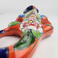 Orange Talavera Iguana – Handcrafted Mexican Wall Decor