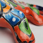 Orange Talavera Iguana – Handcrafted Mexican Wall Decor