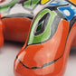 Orange Talavera Iguana – Handcrafted Mexican Wall Decor